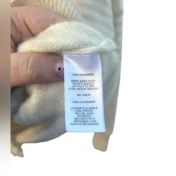 Vineyard Vines Ginny Striped Cashmere Crewneck Sweater w/ custom embroidery - Picture 6 of 7